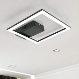 Goldlux Rita lampa podsufitowa 1x14 W czarna 329738