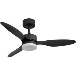 Globo Lighting Blackwell lampa podsufitowa z wentylatorem 1x20 W czarna 03608