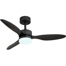 Globo Lighting Blackwell lampa podsufitowa z wentylatorem 1x20 W czarna 03608