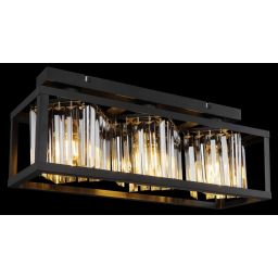 Globo Lighting Mathilde lampa podsufitowa 3x40W czarny mat/przydymiony 115697-3D
