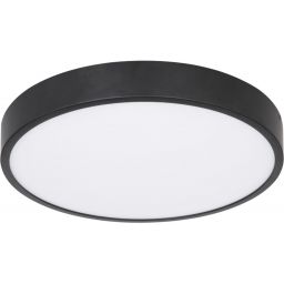 Globo Lighting Lucena plafon 1x28W LED czarny mat/biały opalizowany 12368-30