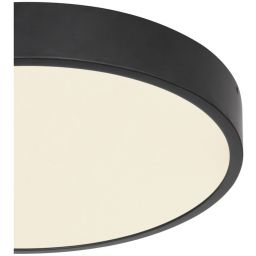 Globo Lighting Lucena plafon 1x28W LED czarny mat/biały opalizowany 12368-30