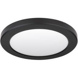 Globo Lighting Lasse plafon 1x18W LED czarny/biały opalizowany 12379-18B