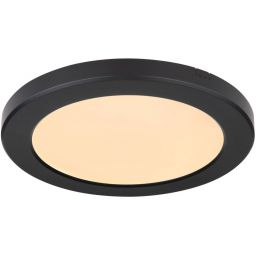 Globo Lighting Lasse plafon 1x18W LED czarny/biały opalizowany 12379-18B