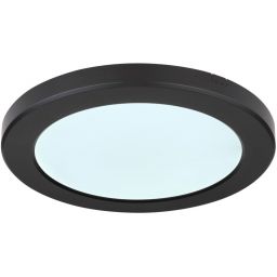 Globo Lighting Lasse plafon 1x18W LED czarny/biały opalizowany 12379-18B