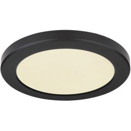 Globo Lighting Lasse plafon 1x18W LED czarny/biały opalizowany 12379-18B