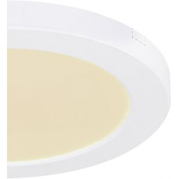Globo Lighting Lasse plafon 1x18W LED biały/biały opalizowany 12379-18W