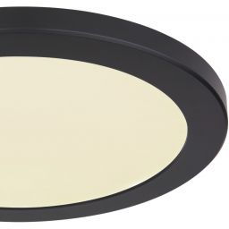 Globo Lighting Lasse plafon 1x24W LED czarny/biały opalizowany 12379-24B