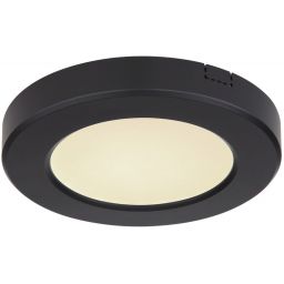 Globo Lighting Lasse plafon 1x6W LED czarny/biały opalizowany 12379-6B