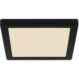 Globo Lighting Lasse plafon 1x18W LED czarny/biały opalizowany 12380-18B