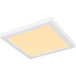 Globo Lighting Lasse plafon 1x18W LED biały/biały opalizowany 12380-18W