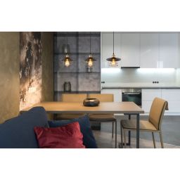 Globo Lighting Viejo lampa wisząca 1x60W czarny mat/miedziany 15086BH