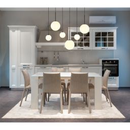 Globo Lighting Hallie lampa wisząca 3x9 W, 3x5 W biała-czarna 15168-6