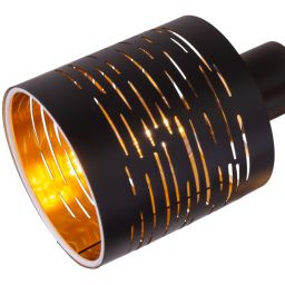 Globo Lighting Tunno lampa podsufitowa 3x15W czarna/złota 15342-3D