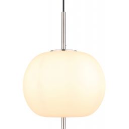 Globo Lighting Blacky I lampa wisząca 1x60W nikiel mat/szkło opalizowane 15345H1NO