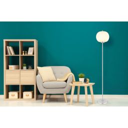 Globo Lighting Blacky I lampa stojąca 1x60W nikiel mat/szkło opalizowane 15345SNO