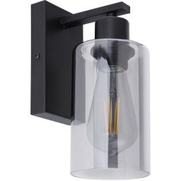 Globo Lighting Hadera kinkiet 1x60W czarny mat/przydymiony 15465W