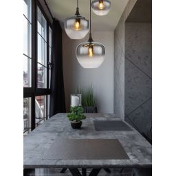 Globo Lighting Maxy lampa wisząca 3x40W czarny mat/szkło dymione 15548-3H