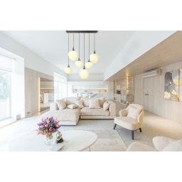 Globo Lighting Maxy lampa wisząca 6x40W brązowy/szkło opalizowane 15548-6HC