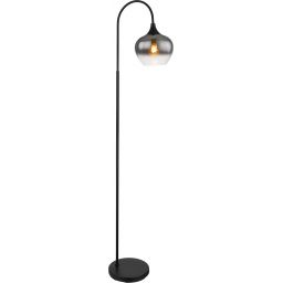 Globo Lighting Maxy lampa stojąca 1x40W czarny mat/szkło dymne 15548S