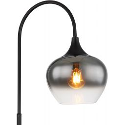 Globo Lighting Maxy lampa stojąca 1x40W czarny mat/szkło dymne 15548S