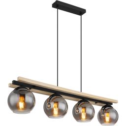 Globo Lighting Conni lampa wisząca 4x25 W czarna 15569-4H