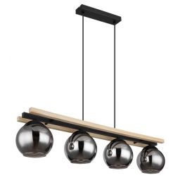 Globo Lighting Conni lampa wisząca 4x25 W czarna 15569-4H