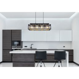 Globo Lighting Mathilde lampa wisząca 4x40W czarny mat/przydymiony 15697-4H