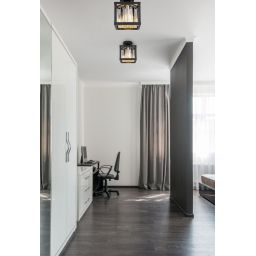 Globo Lighting Mathilde lampa podsufitowa 1x40W czarny mat/przydymiony 15697D