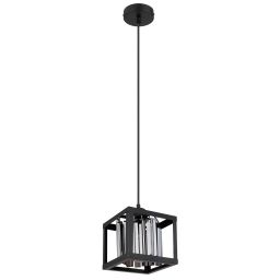 Globo Lighting Mathilde lampa wisząca 1x40W czarny mat/przydymiony 15697H