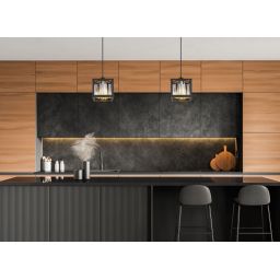 Globo Lighting Mathilde lampa wisząca 1x40W czarny mat/przydymiony 15697H