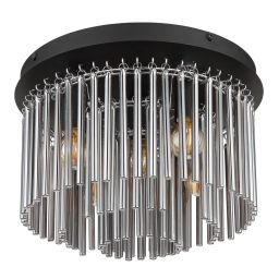 Globo Lighting Gorley lampa podsufitowa 5x40 W czarna-przydymiona 15698D