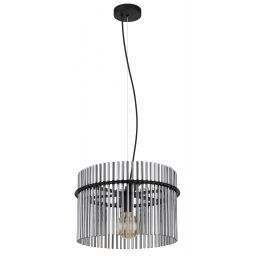 Globo Lighting Gorley lampa wisząca 1x60W czarny mat/przydymiony 15698H