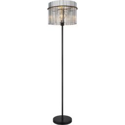 Globo Lighting Gorley lampa stojąca 1x60W czarny mat/przydymiony 15698S