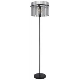 Globo Lighting Gorley lampa stojąca 1x60W czarny mat/przydymiony 15698S