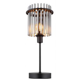 Globo Lighting Gorley lampa stołowa 1x40W czarny mat/przydymiony 15698T