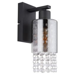 Globo Lighting Backey kinkiet 1x40W czarny mat/przydymiony 15799W