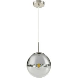 Globo Lighting Varus lampa wisząca 1x40W chrom/przezroczysty 15851