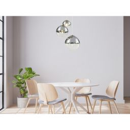 Globo Lighting Varus lampa wisząca 3x40W chrom/przezroczysty 15851-3