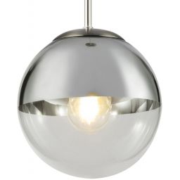 Globo Lighting Varus lampa wisząca 1x40W chrom/przezroczysty 15851