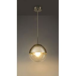 Globo Lighting Varus lampa wisząca 1x40W chrom/przezroczysty 15851