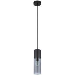 Globo Lighting Annika lampa wisząca 1x25W czarny mat/szkło przydymione 21000HB