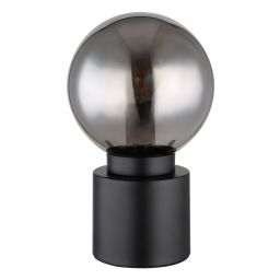 Globo Lighting Marka lampa stołowa 1x25W czarny mat/przydymiony 21003B