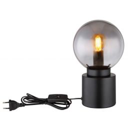 Globo Lighting Marka lampa stołowa 1x25W czarny mat/przydymiony 21003B