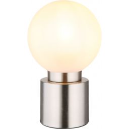 Globo Lighting Marka lampa stołowa 1x25W nikiel mat/szkło opal satynowe 21003N