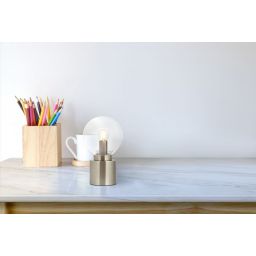 Globo Lighting Marka lampa stołowa 1x25W nikiel mat/szkło opal satynowe 21003N