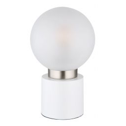 Globo Lighting Marka lampa stołowa 1x25W biały mat/szkło opal satynowe 21003WN