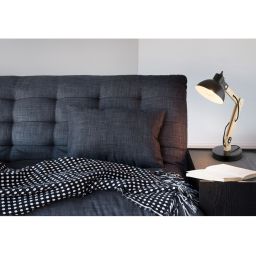 Globo Lighting Tongariro lampa biurkowa 1x40W czarna/drewno 21504