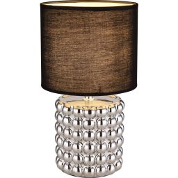 Globo Lighting Valentino lampa stołowa 1x40W srebrny/czarny 21626C