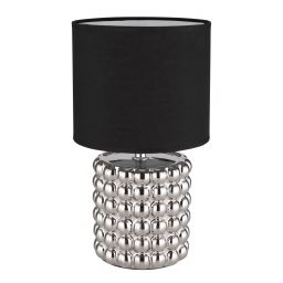 Globo Lighting Valentino lampa stołowa 1x40W srebrny/czarny 21626C